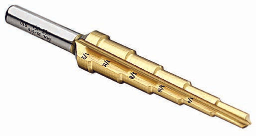 Ideal Step Drill Titanium Nitrite 3/16 Inch 1/2 Inch (35-516)
