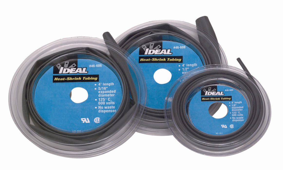 Ideal Thermo-Shrink Thin Heat Shrink Disk 4 Foot Length 1/2 Inch Inner Diameter (46-608)