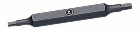 Ideal Twist-A-Nut Replacement Bit 1/4 Inch Slotted #2 Square Recess (35-913)