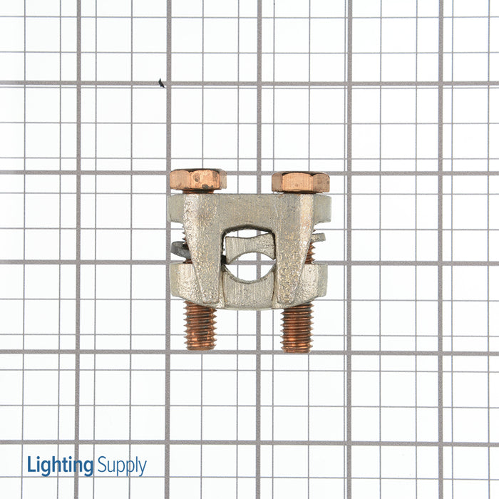 ILSCO Copper Two-Bolt Split Bolt Main Conductor Range 4/0-1/0 Tap Range 4/0-6 Tin Plated UL (IKS-4/0)