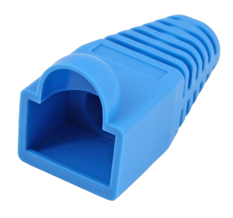 Ideal RJ45 Snagless Strain Boots Blue 6.5Mm 25 Per Card (85-383)