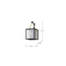SATCO/NUVO Holden Medium Outdoor Lantern Gold And Black Finish Clear Glass (60-8502)
