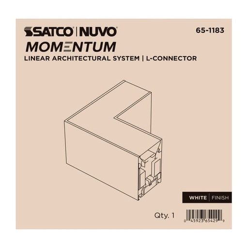 SATCO/NUVO L-Connector For LED Linear System White (65-1183)