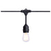 SATCO/NUVO 24 Foot LED String Light [12] S14 Lamps 2700K 120V Non-Dimmable Black Wire (S8020R1)