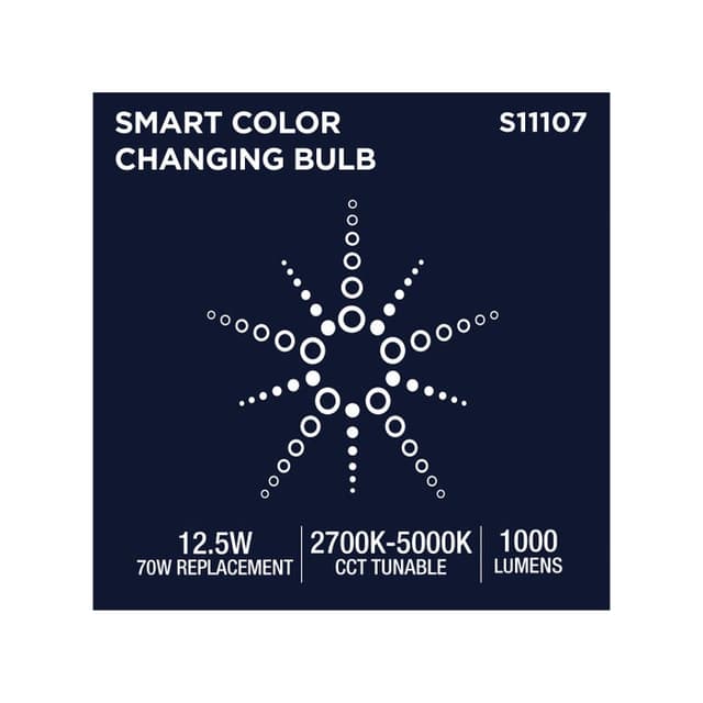 SATCO/NUVO Starfish 12.5W LED PAR30 Medium E26 Base 2700K-5000K RGBTW 120V 1000Lm 90 CRI Dimmable White (S11107)