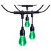 SATCO/NUVO 24 Foot Smart LED String Light With Starfish Technology [12] S14 Lamps RGBTW 120V Dimmable Black Wire (S11190)