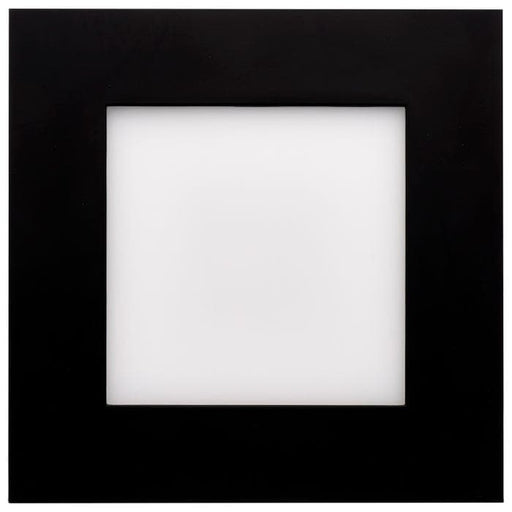 SATCO/NUVO 12W LED Direct Wire Downlight 6 Inch CCT Selectable 2700K/3000K/3500K/4000K/5000K 90 CRI Dimmable 120V Square Remote Driver Black (S11877R1)