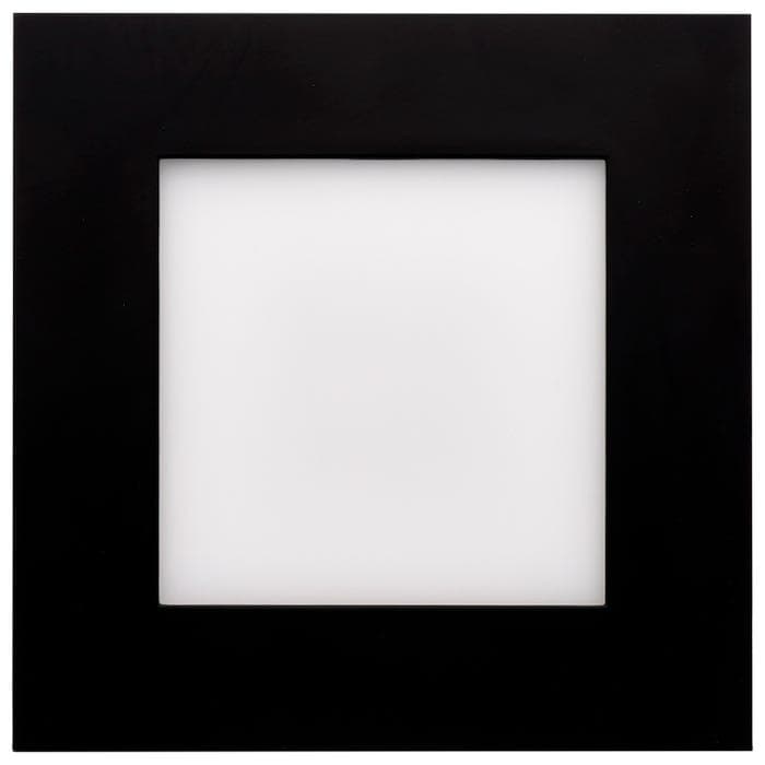 SATCO/NUVO 12W LED Direct Wire Downlight 6 Inch CCT Selectable 2700K/3000K/3500K/4000K/5000K 90 CRI Dimmable 120V Square Remote Driver Black (S11877R1)