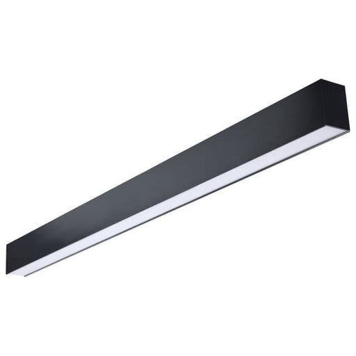 SATCO/NUVO 4 Foot LED Connectable Linear Strip Up And Down Wattage/CCT Selectable 30W/40W/50W 3000K/4000K/5000K 120-347V 80 CRI Dimmable Black (65-1281)