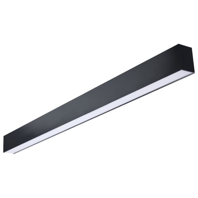 SATCO/NUVO 4 Foot LED Connectable Linear Strip Up And Down Wattage/CCT Selectable 30W/40W/50W 3000K/4000K/5000K 120-347V 80 CRI Dimmable Black (65-1281)
