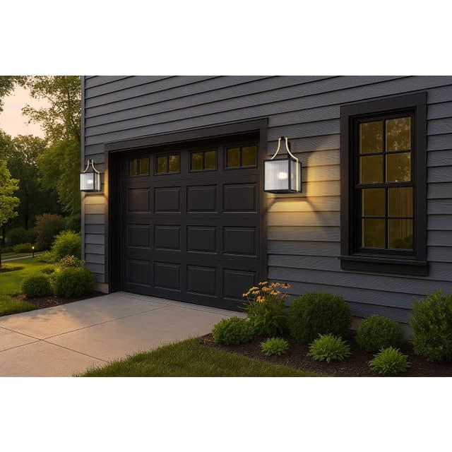 SATCO/NUVO Holden Medium Outdoor Lantern Gold And Black Finish Clear Glass (60-8502)