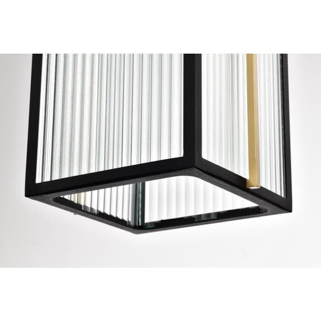 SATCO/NUVO Holden Hanging Pendant Gold And Black Finish Clear Glass (60-8505)