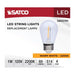 SATCO/NUVO 1W LED String Light Replacement S14 Lamp Medium E26 Base 60Lm 2200K 120V Non-Dimmable Clear 4-Pack (S8027R1)