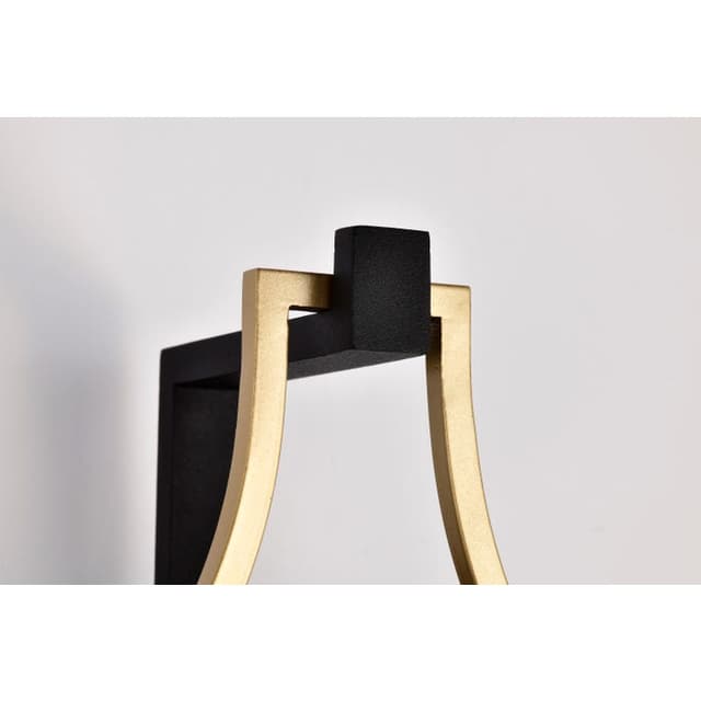 SATCO/NUVO Holden Medium Outdoor Lantern Gold And Black Finish Clear Glass (60-8502)