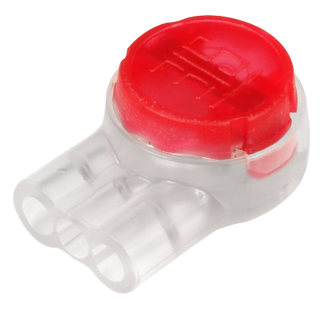 Ideal UR2 Red Inner Diameter C 3-Wire Butt Splice Jellybean 100 Per Clamshell (86-930)