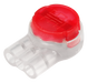 Ideal UR2 Red Inner Diameter C 3-Wire Butt Splice Jellybean 100 Per Clamshell (86-930)