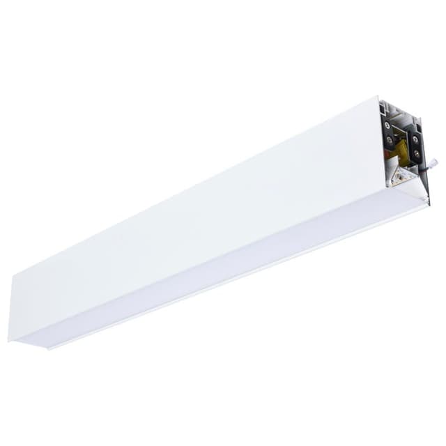 SATCO/NUVO 2 Foot LED Connectable Linear Strip Up And Down Wattage/CCT Selectable 15W/20W/25W 3000K/4000K/5000K 120-347V 80 CRI Dimmable White (65-1180)