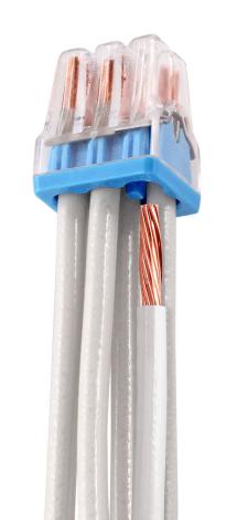 Ideal In-Sure Push-In Wire Connector Model 88 6-Port Blue 200 Per Jar (30-1088J)