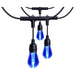 SATCO/NUVO 48 Foot Smart LED String Light With Starfish Technology [15] S14 Lamps RGBTW 120V Dimmable Black Wire (S11191)