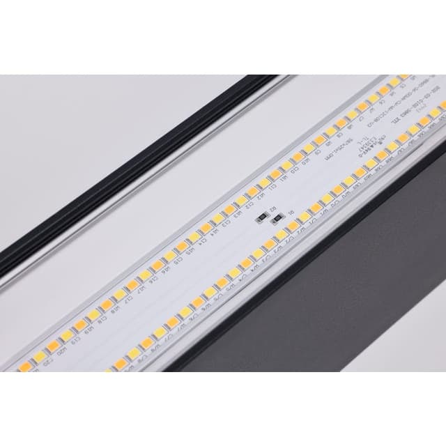 SATCO/NUVO 4 Foot LED Connectable Linear Strip Up And Down Wattage/CCT Selectable 30W/40W/50W 3000K/4000K/5000K 120-347V 80 CRI Dimmable Black (65-1281)