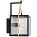 SATCO/NUVO Holden Medium Outdoor Lantern Gold And Black Finish Clear Glass (60-8502)