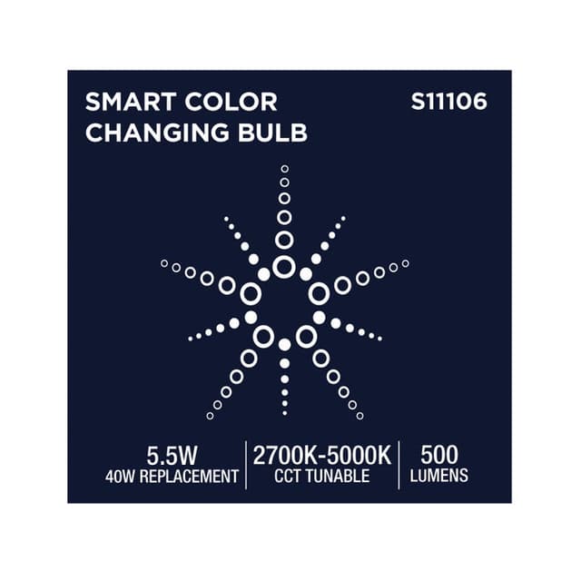 SATCO/NUVO Starfish 5.5W LED PAR20 Medium E26 Base 2700K-5000K RGBTW 120V 500Lm 90 CRI Dimmable White (S11106)