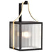 SATCO/NUVO Holden Medium Outdoor Lantern Gold And Black Finish Clear Glass (60-8502)