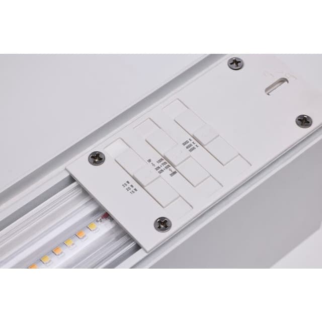 SATCO/NUVO 4 Foot LED Connectable Linear Strip Up And Down Wattage/CCT Selectable 30W/40W/50W 3000K/4000K/5000K 120-347V 80 CRI Dimmable White (65-1181)