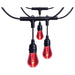 SATCO/NUVO 24 Foot Smart LED String Light With Starfish Technology [12] S14 Lamps RGBTW 120V Dimmable Black Wire (S11190)