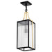 SATCO/NUVO Holden Hanging Pendant Gold And Black Finish Clear Glass (60-8505)