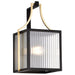 SATCO/NUVO Holden Medium Outdoor Lantern Gold And Black Finish Clear Glass (60-8502)