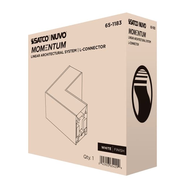 SATCO/NUVO L-Connector For LED Linear System White (65-1183)