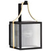 SATCO/NUVO Holden Small Outdoor Lantern Gold And Black Finish Clear Glass (60-8501)