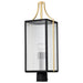 SATCO/NUVO Holden Outdoor Post Lantern Gold And Black Finish Clear Glass (60-8504)