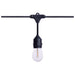 SATCO/NUVO 60 Foot LED String Light [24] S14 Lamps 2200K 120V Non-Dimmable Black Wire (S8032R1)