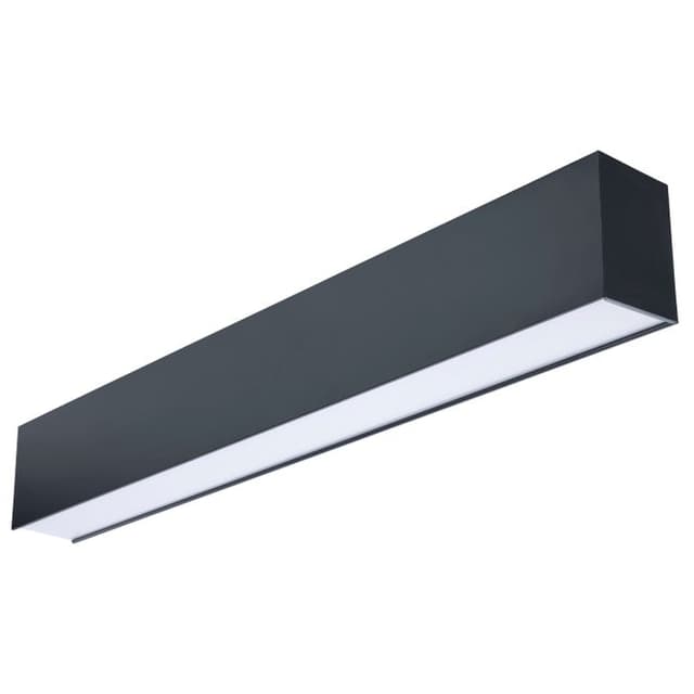 SATCO/NUVO 2 Foot LED Connectable Linear Strip Up And Down Wattage/CCT Selectable 15W/20W/25W 3000K/4000K/5000K 120-347V 80 CRI Dimmable Black (65-1280)
