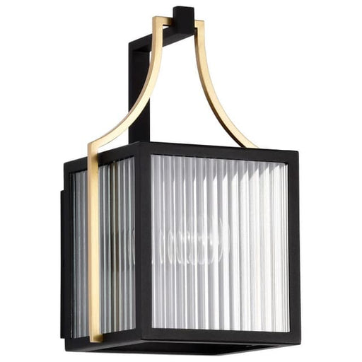 SATCO/NUVO Holden Small Outdoor Lantern Gold And Black Finish Clear Glass (60-8501)