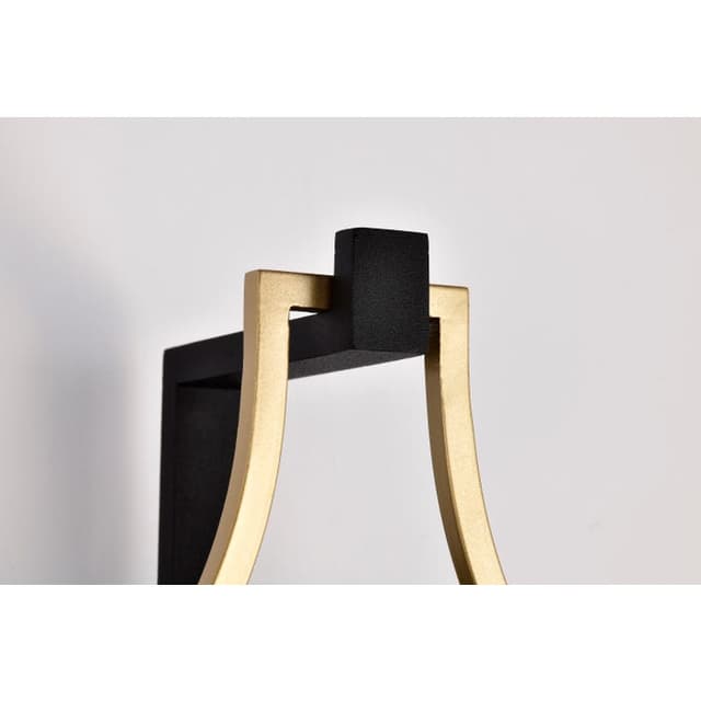 SATCO/NUVO Holden Small Outdoor Lantern Gold And Black Finish Clear Glass (60-8501)