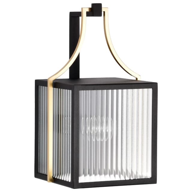 SATCO/NUVO Holden Medium Outdoor Lantern Gold And Black Finish Clear Glass (60-8502)