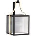 SATCO/NUVO Holden Medium Outdoor Lantern Gold And Black Finish Clear Glass (60-8502)