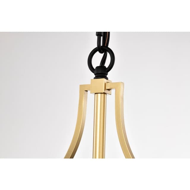 SATCO/NUVO Holden Hanging Pendant Gold And Black Finish Clear Glass (60-8505)