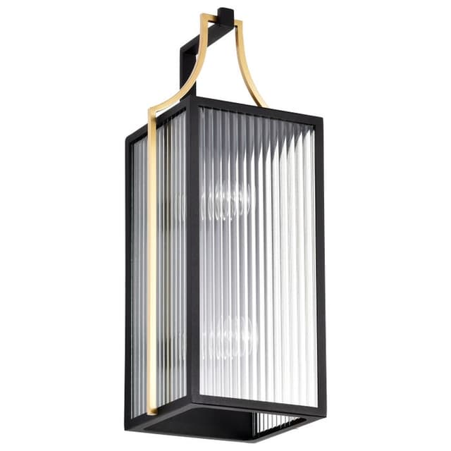 SATCO/NUVO Holden Large Outdoor Lantern Gold And Black Finish Clear Glass (60-8503)