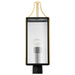 SATCO/NUVO Holden Outdoor Post Lantern Gold And Black Finish Clear Glass (60-8504)