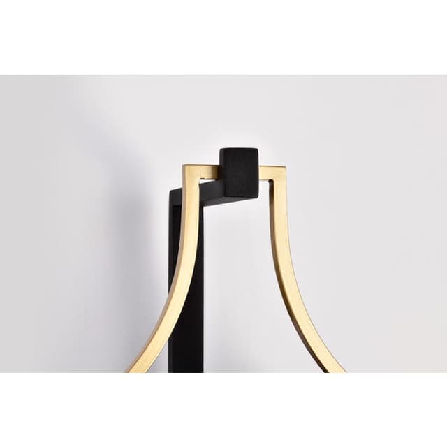 SATCO/NUVO Holden Medium Outdoor Lantern Gold And Black Finish Clear Glass (60-8502)