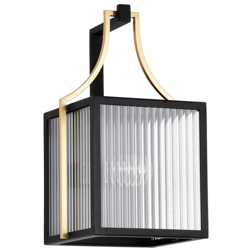 SATCO/NUVO Holden Medium Outdoor Lantern Gold And Black Finish Clear Glass (60-8502)