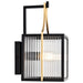 SATCO/NUVO Holden Medium Outdoor Lantern Gold And Black Finish Clear Glass (60-8502)