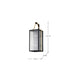 SATCO/NUVO Holden Large Outdoor Lantern Gold And Black Finish Clear Glass (60-8503)