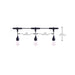 SATCO/NUVO 48 Foot Smart LED String Light With Starfish Technology [15] S14 Lamps RGBTW 120V Dimmable Black Wire (S11191)