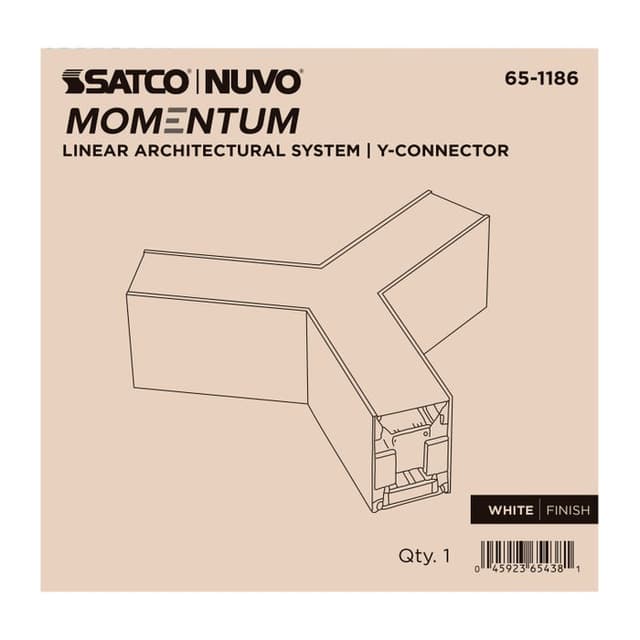 SATCO/NUVO Y-Connector For LED Linear System White (65-1186)