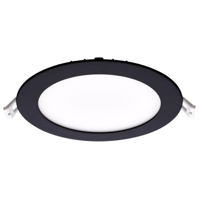 SATCO/NUVO 12W LED Direct Wire Downlight 6 Inch CCT Selectable 2700K/3000K/3500K/4000K/5000K 90 CRI Dimmable 120V Round Remote Driver Black (S11875R1)